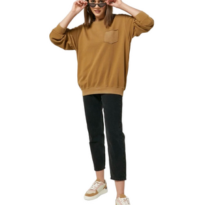 AERIE Women’s Kelly Green Vintage Style Sweatshirt with Chest Pocket MEDIUM